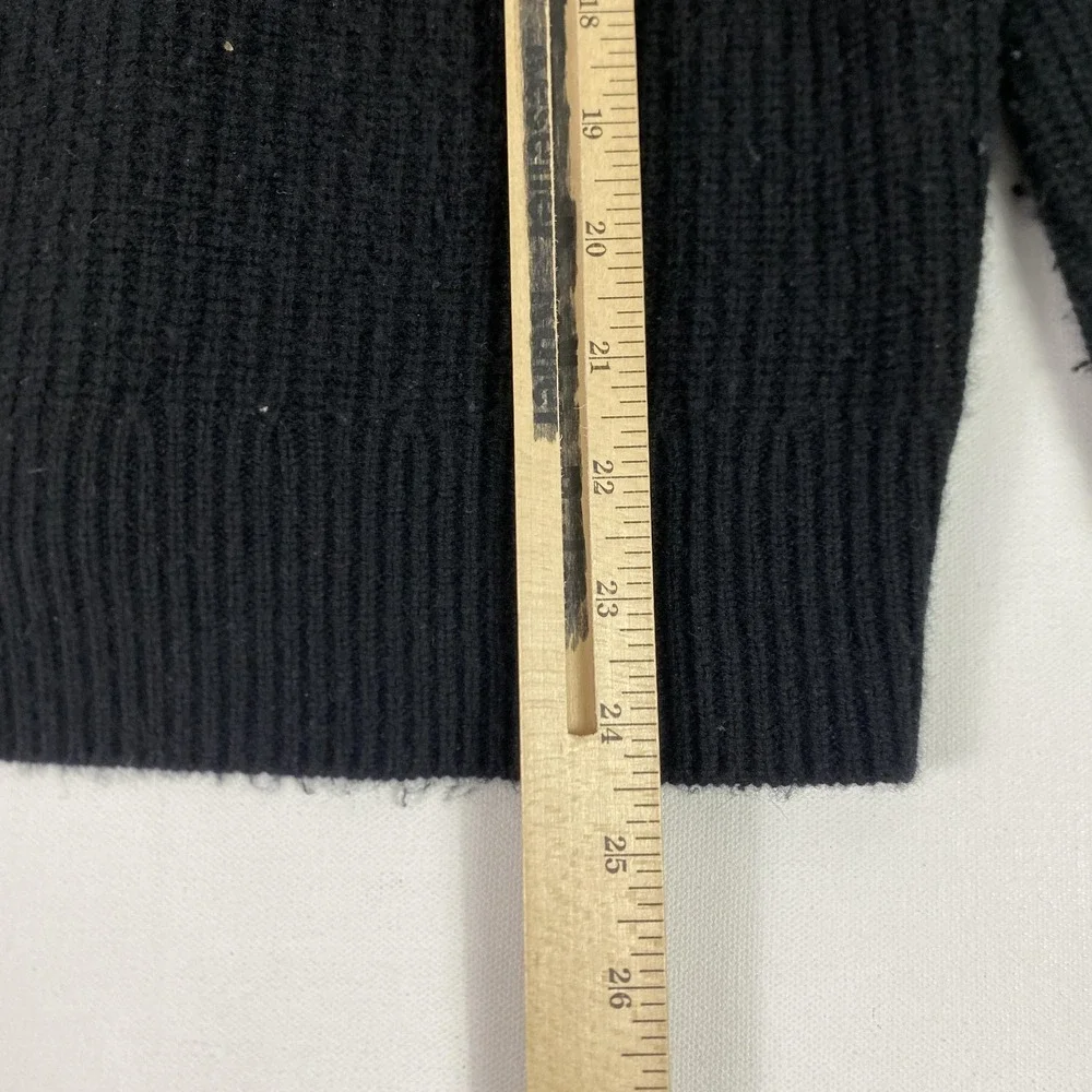Rag & Bone Sweater Womens Large Black Turtleneck Wool‎ Cashmere Pullover